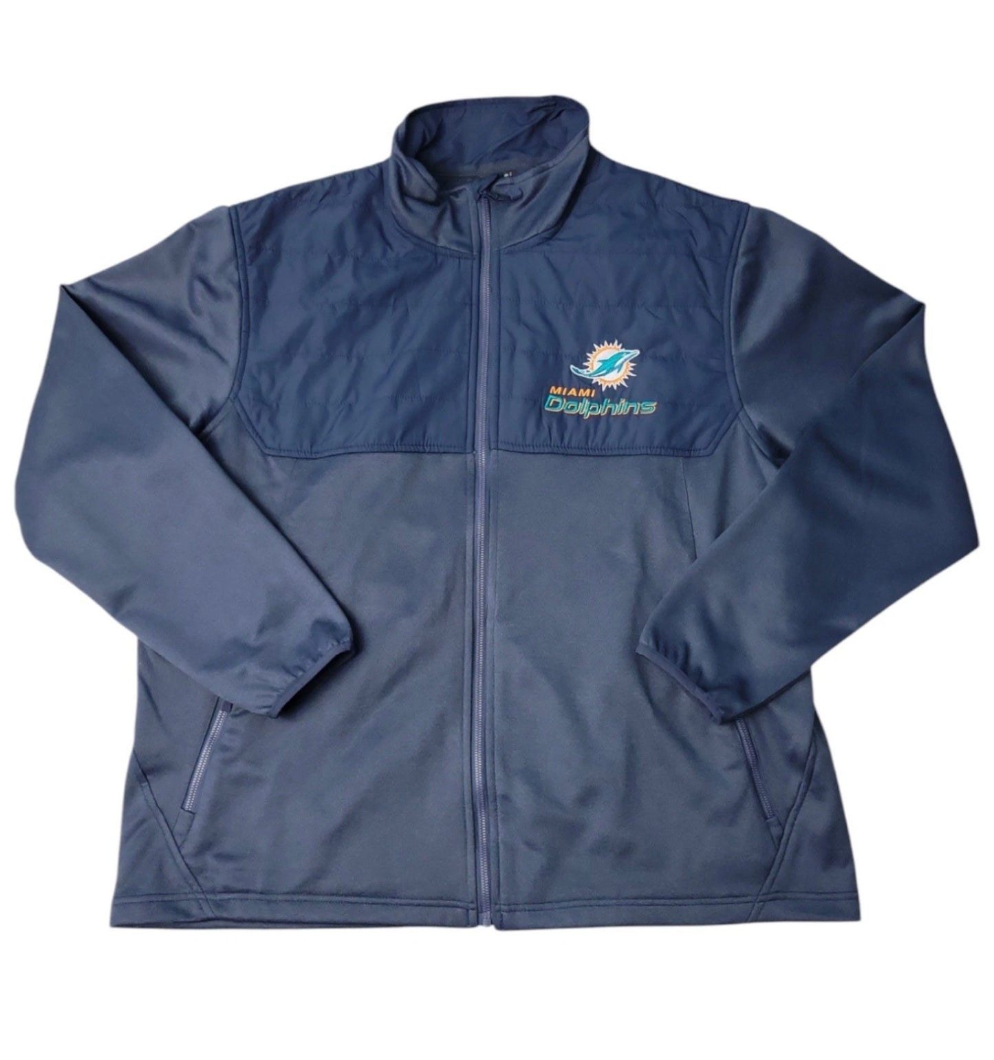 NFL Miami Dolphins Full Zip Jacket by Underdog Liquidation