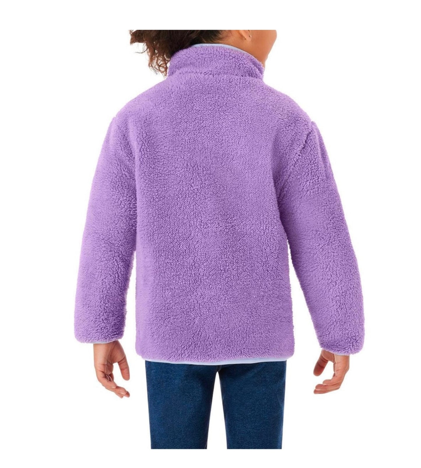 MM Girl's Full-Zip Reversible Fleece Jacket