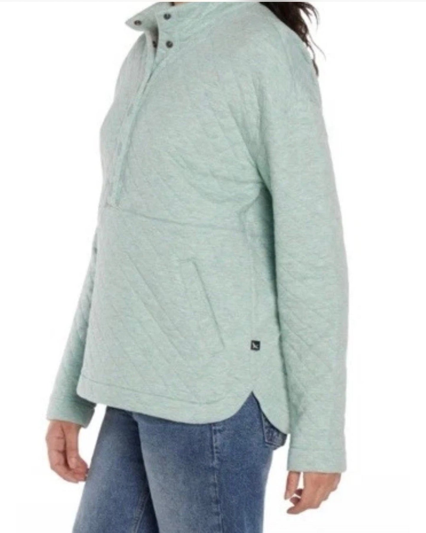 Eddie Bauer Quilted Kangaroo Pocket Pullover