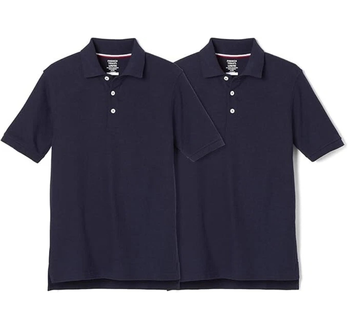 French Toast Short Sleeve Polo School Uniform Navy 2 Pack by Underdog Liquidation