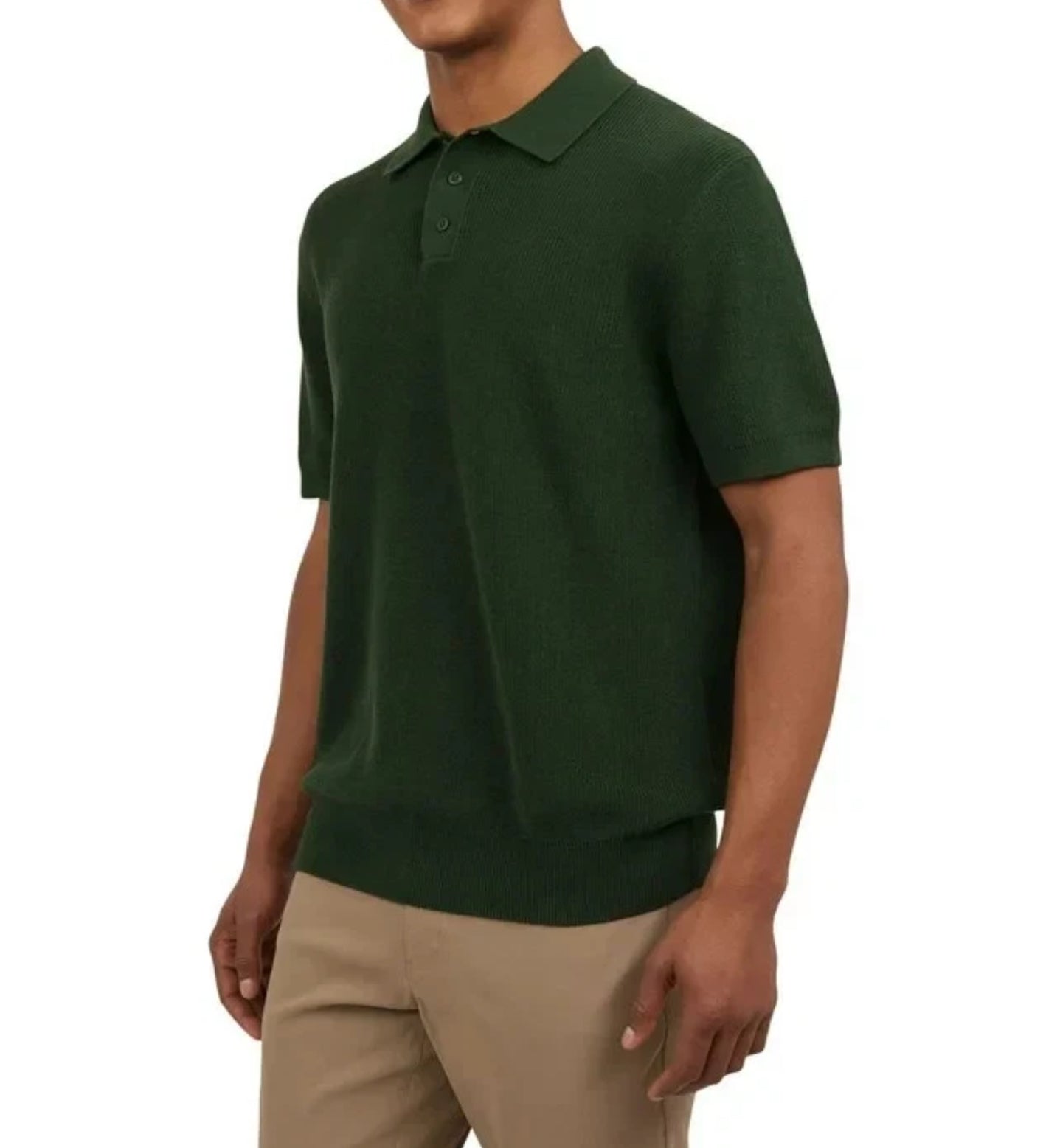 DKNY Sweater Polo Shirt Ribbed Knit Lightweight Short Sleeve by Underdog Liquidation