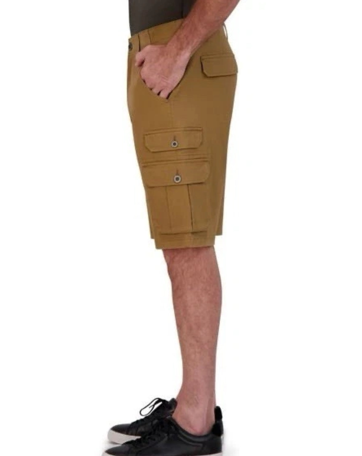 IRON Clothing Flex Waistband Stretch Hybrid Multi Pocket Cargo Short