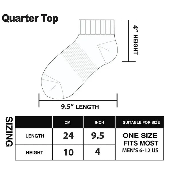MM 10-Pack Cotton Quarter Sock by Underdog Liquidation