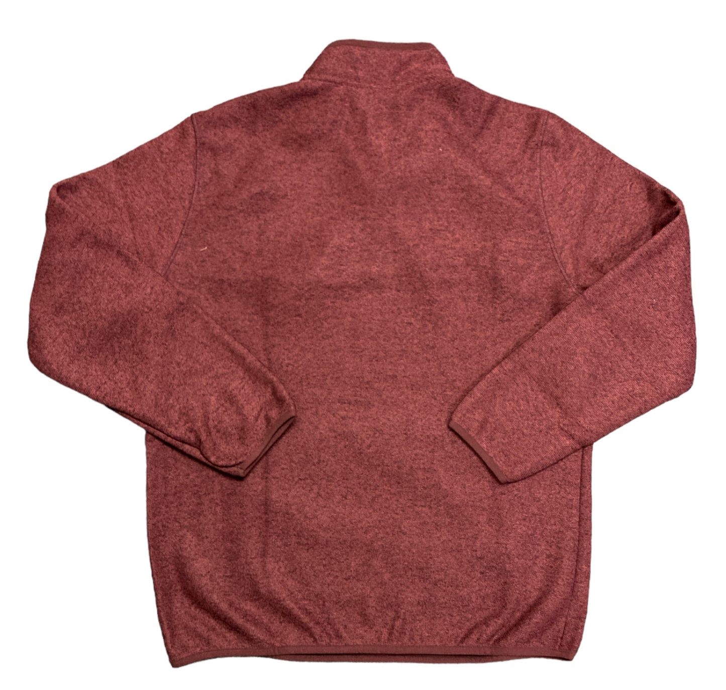 Eddie Bauer 1/2 Zip Sweater Fleece Mens Plum Red Half Pullover XXL