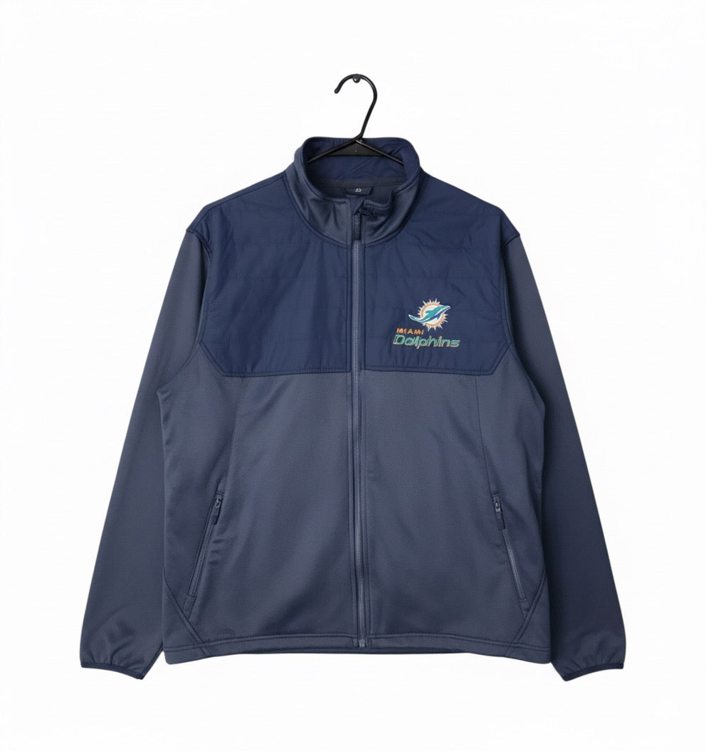 NFL Miami Dolphins Full Zip Jacket by Underdog Liquidation
