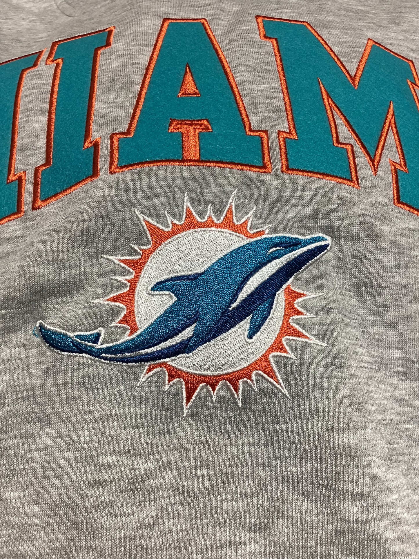 NFL Miami Dolphins Crewneck Sweatshirt by Underdog Liquidation