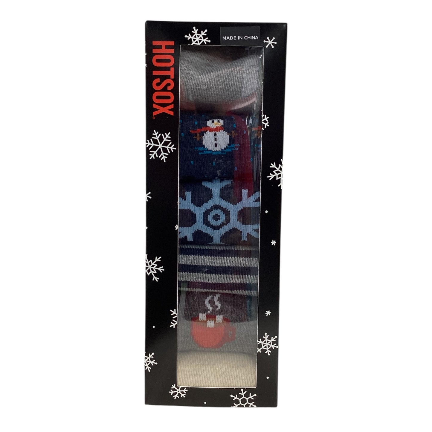 Hot Sox Women's 6-Pack Crew Sock Dogs Snowman by Underdog Liquidation
