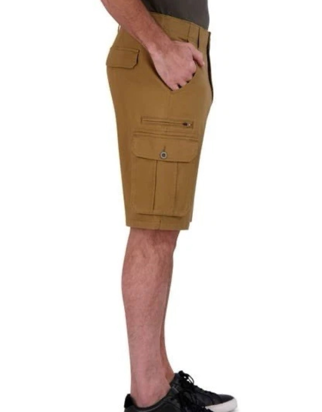 IRON Clothing Flex Waistband Stretch Hybrid Multi Pocket Cargo Short
