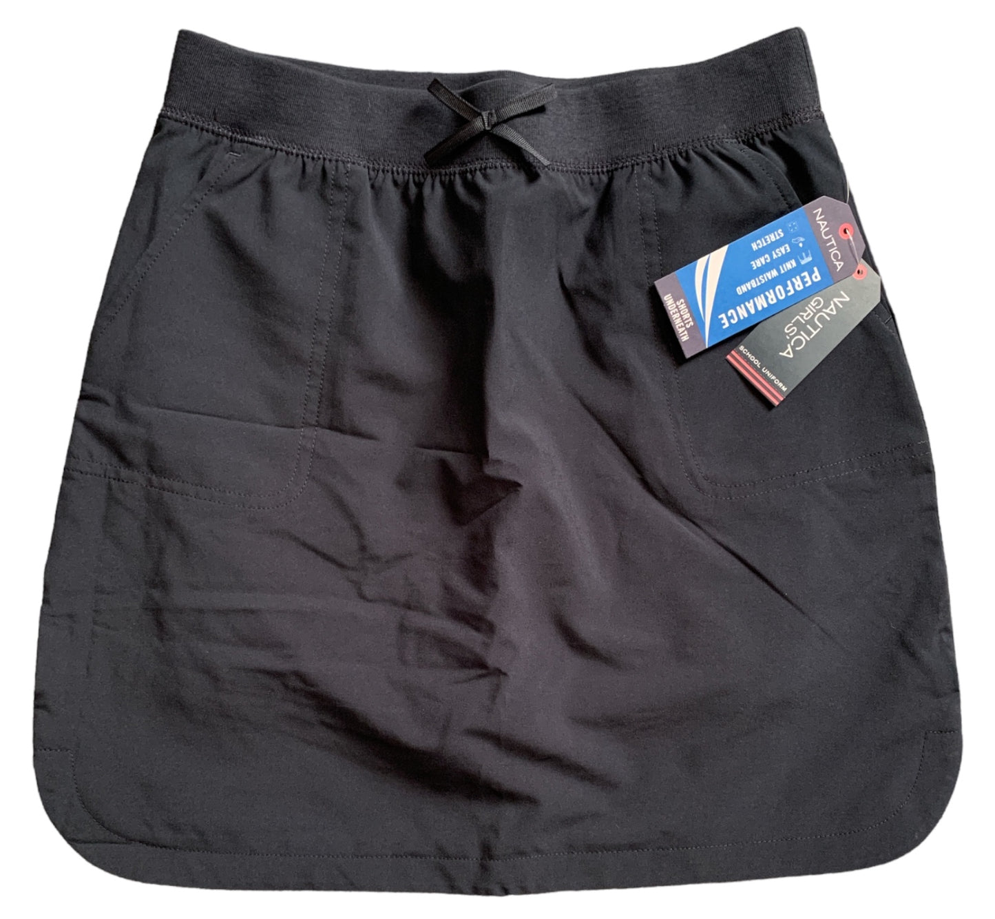 Nautica Youth Easy Care Stretch Knit Waistband School Uniform Skort by Underdog Liquidation