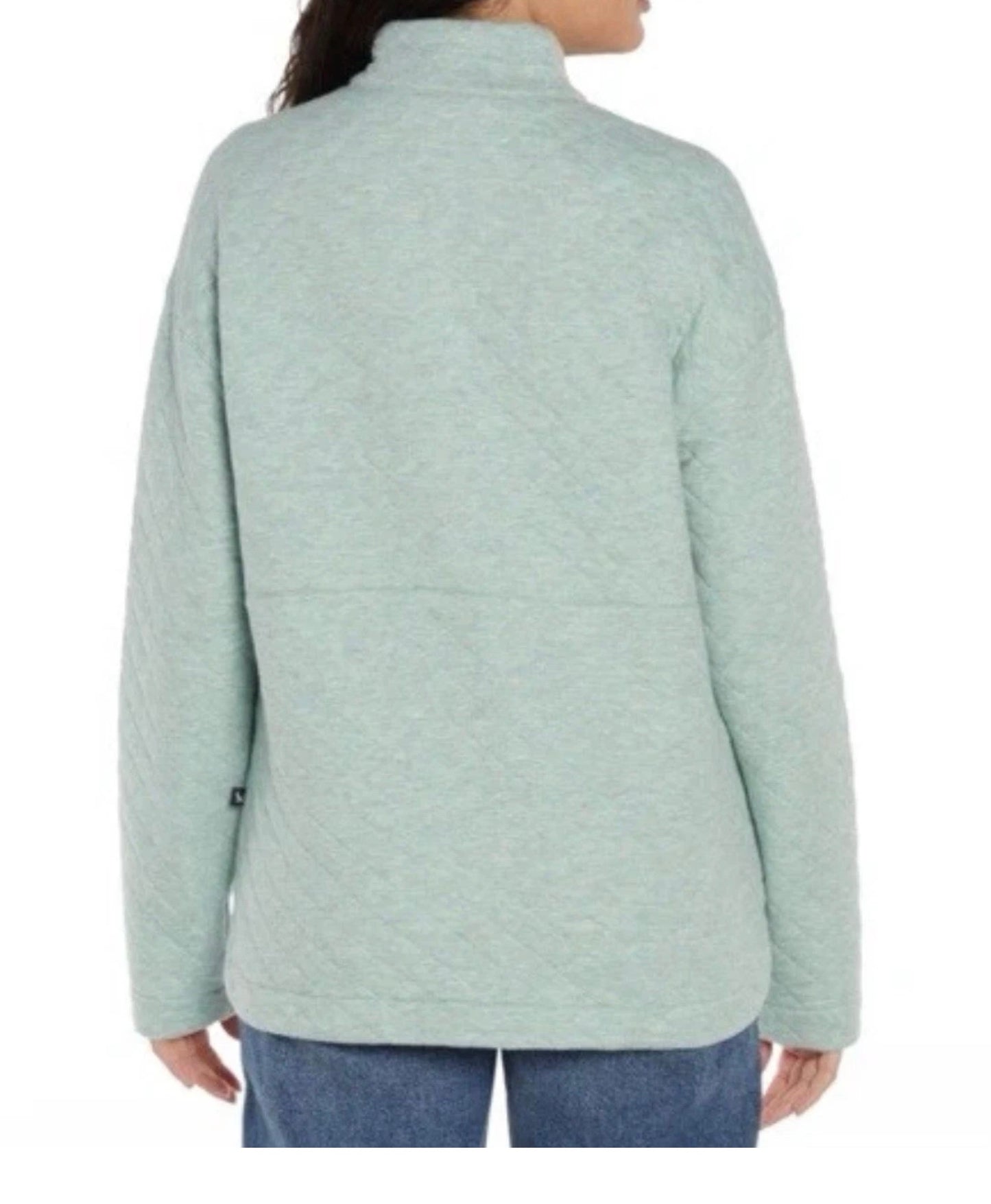 Eddie Bauer Quilted Kangaroo Pocket Pullover