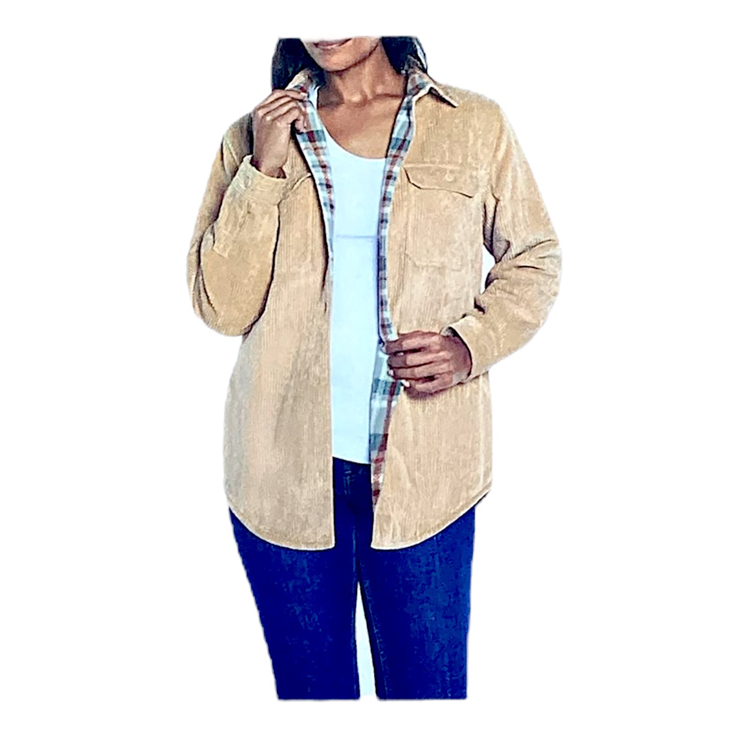Three Dots Corduroy Shirt Jacket by Underdog Liquidation