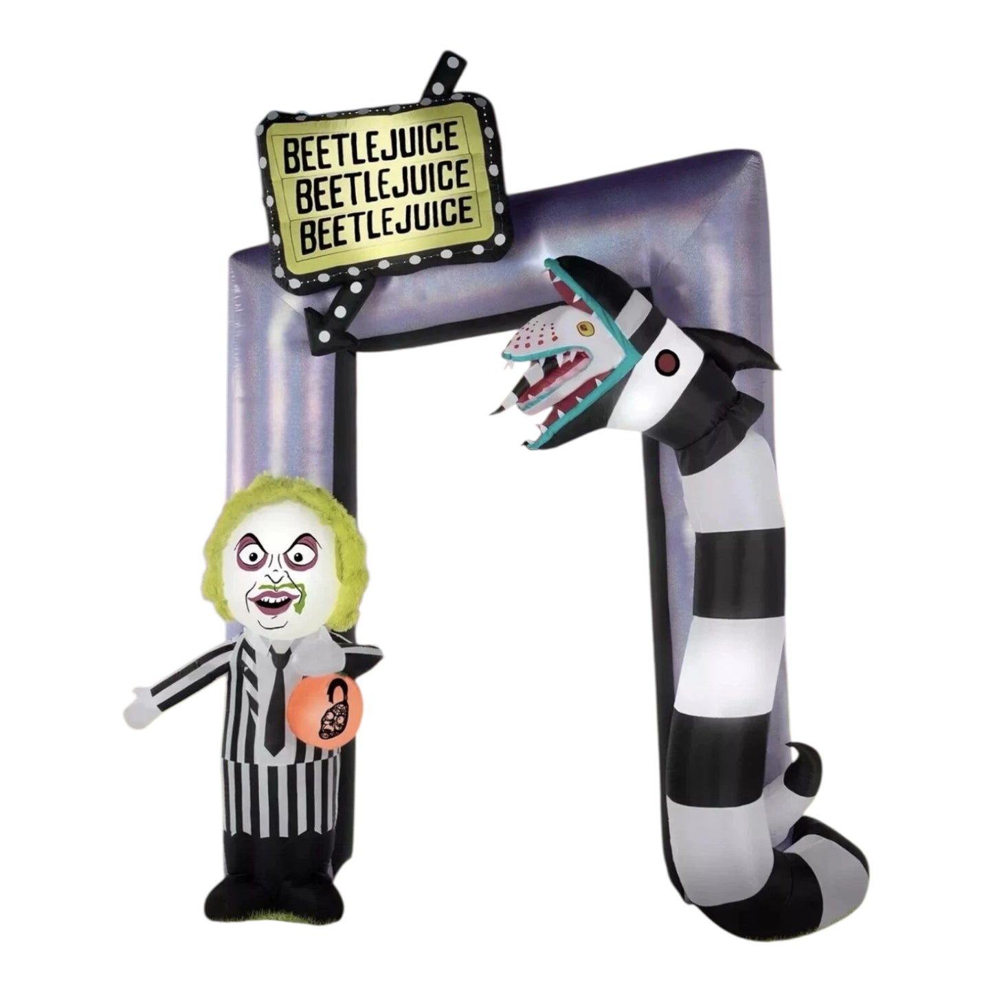 Halloween Decorations Beetlejuice 10.5' Giant Airblown Inflatable Archway by Underdog Liquidation