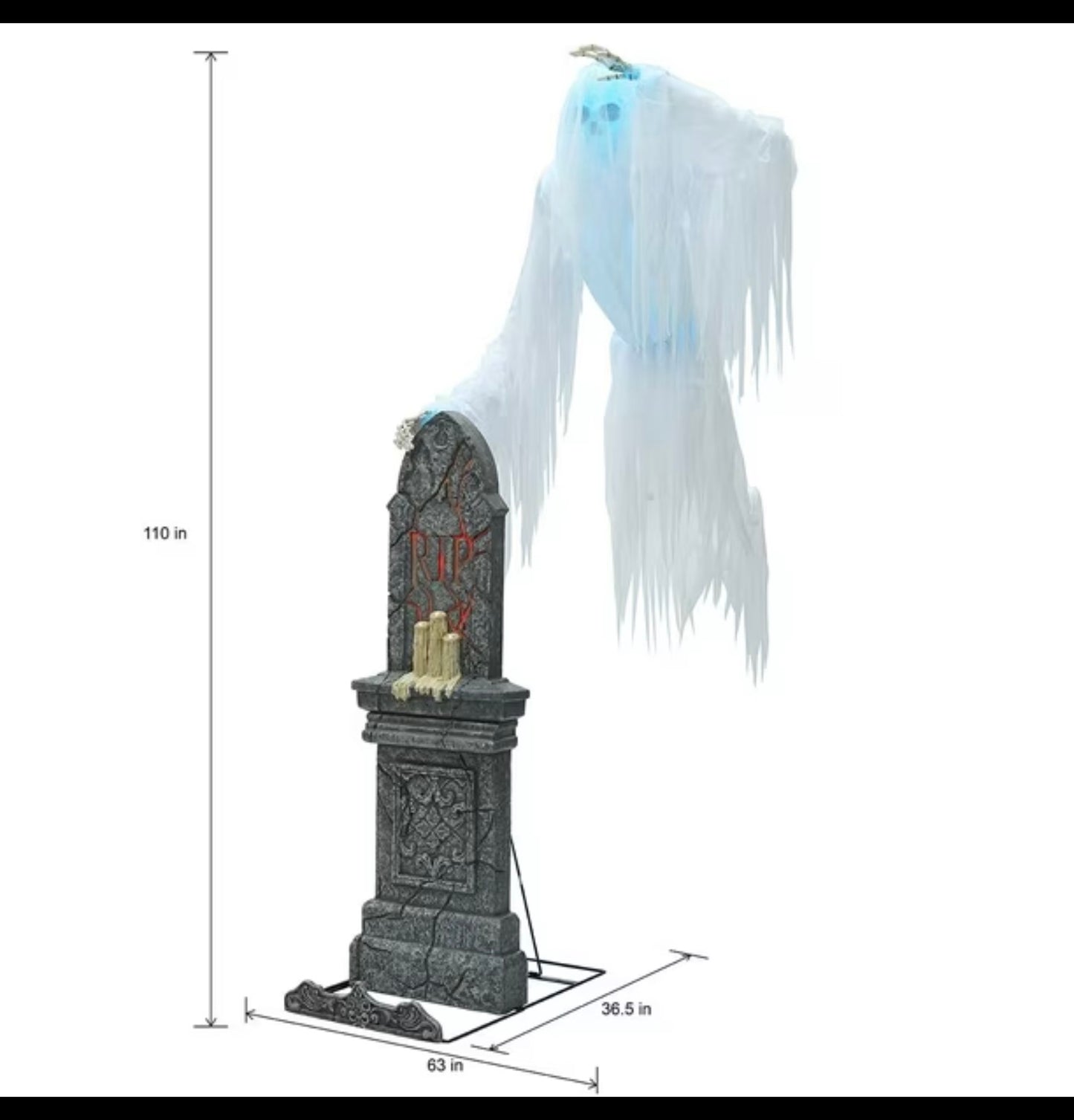 Member's Mark 9' Pre-Lit Animated Ghostly Skeleton