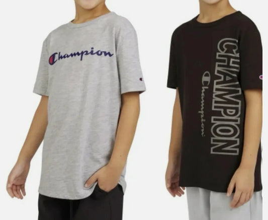 Champion Grey/Black 2-Pack Tee by Underdog Liquidation