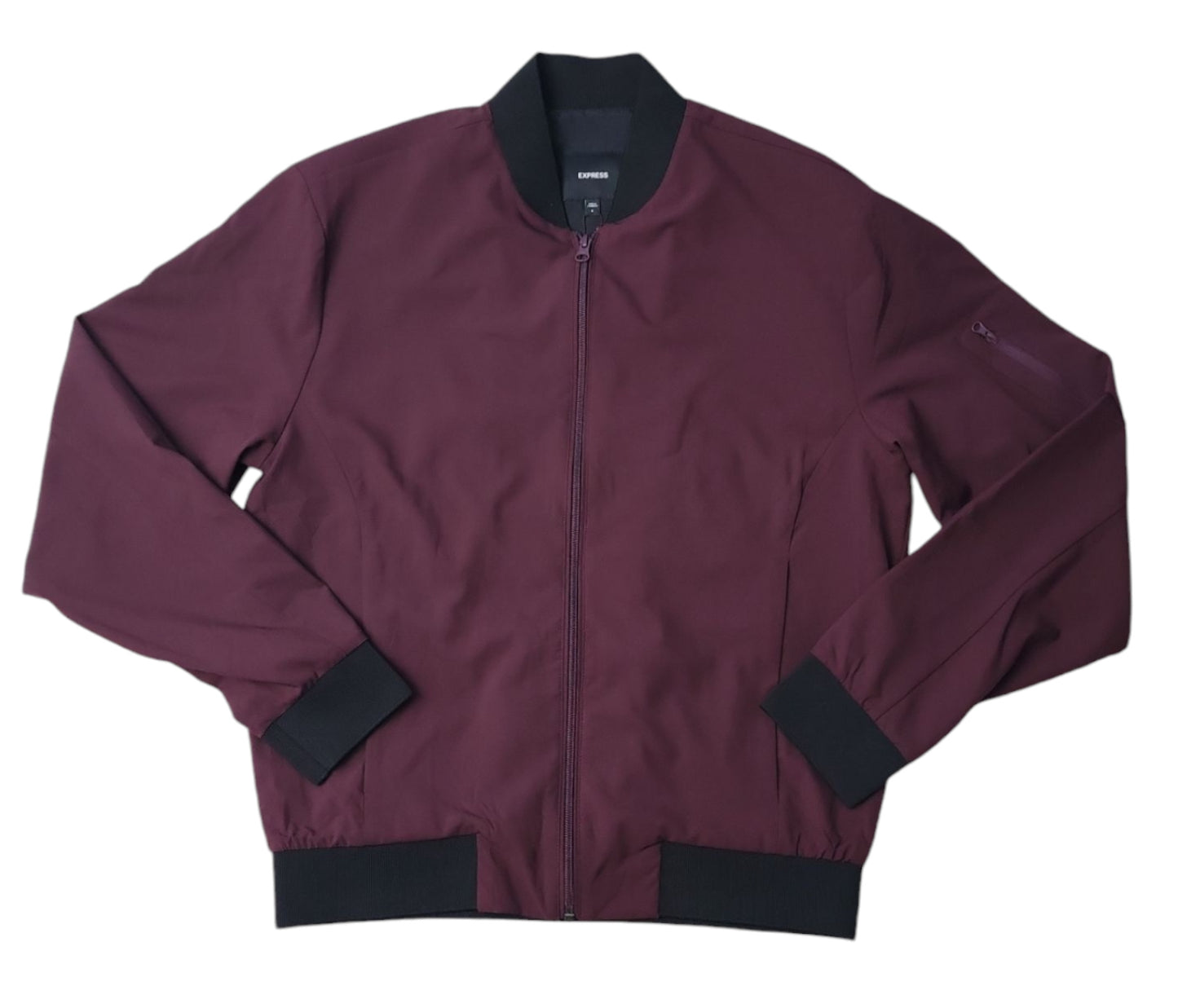 Express  Lightweight Bomber Jacket Size XL Winetasting