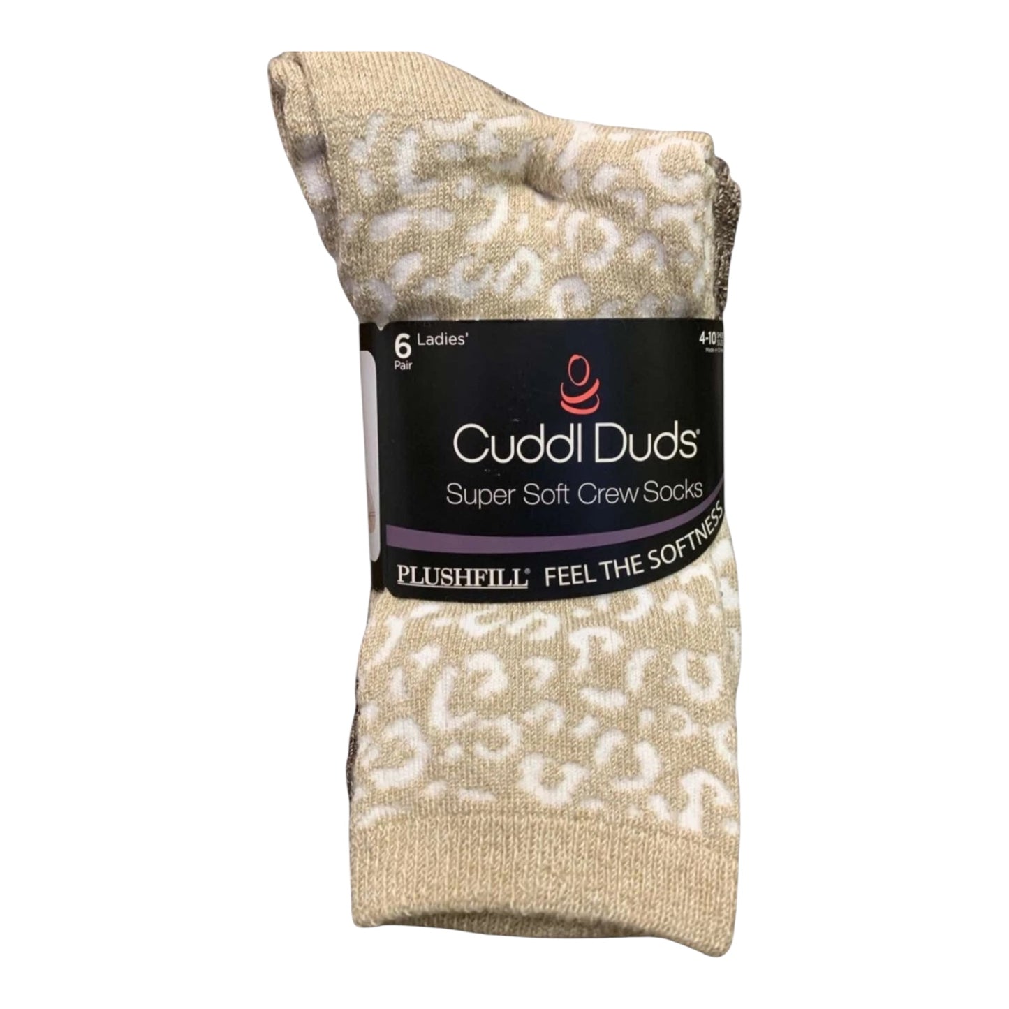 Cuddl Duds Women's Plushfill Super Soft Comfort Crew Socks, 6 Pair by Underdog Liquidation