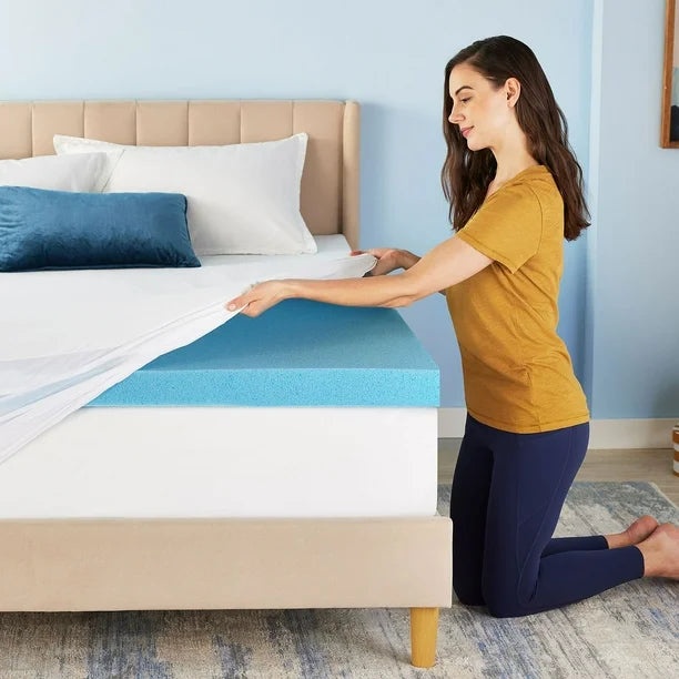 Serta 3" Cool Nights Gel Memory Foam Mattress Topper (King) by Underdog Liquidation