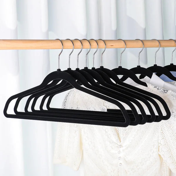 50PK Non-Slip Velvet Hangers by Underdog Liquidation