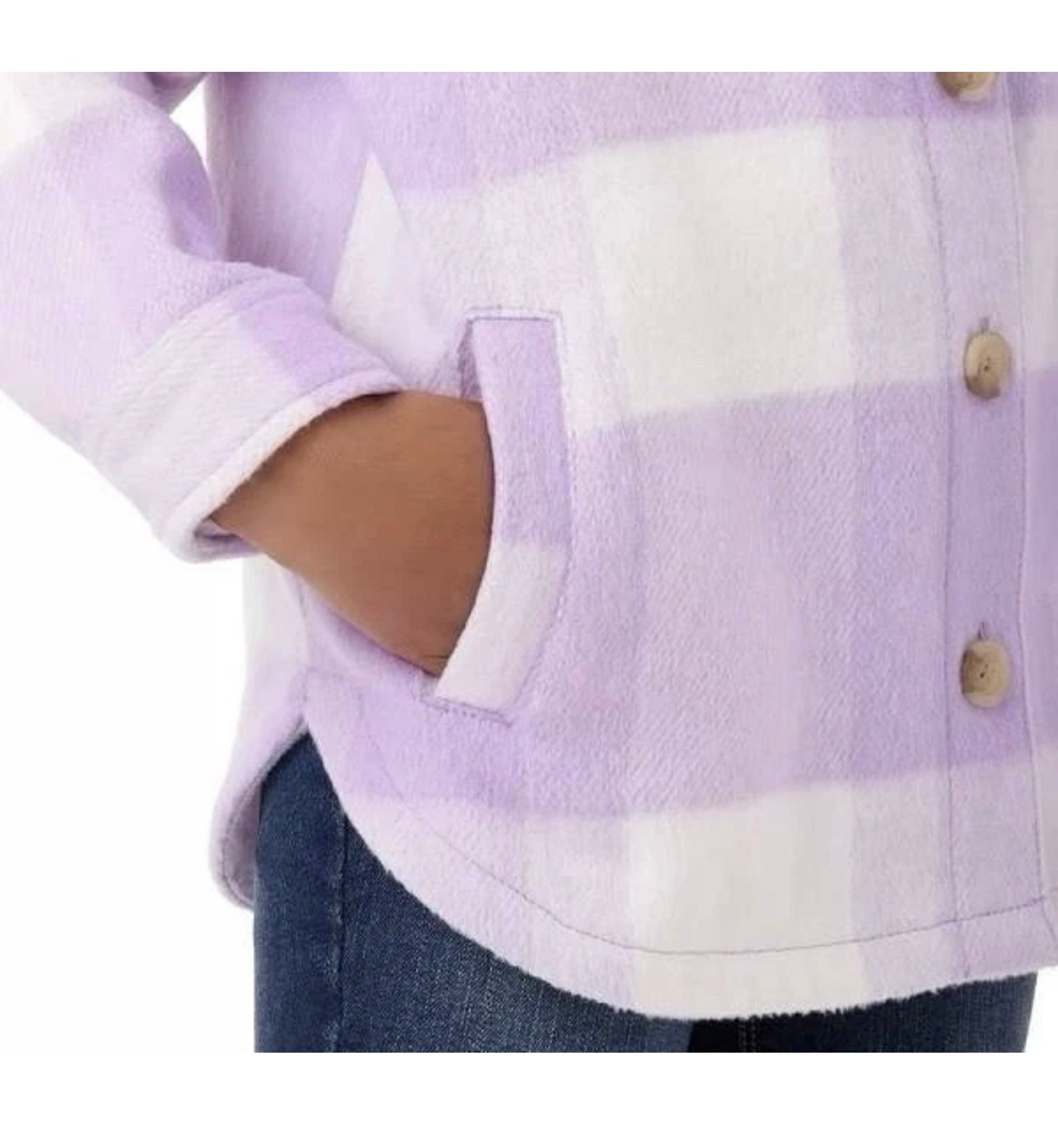MM Girls Sherpa Lined Shacket by Underdog Liquidation