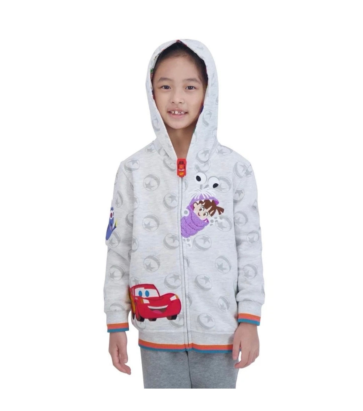 Disney Character Kids Zip Hooded Jacket