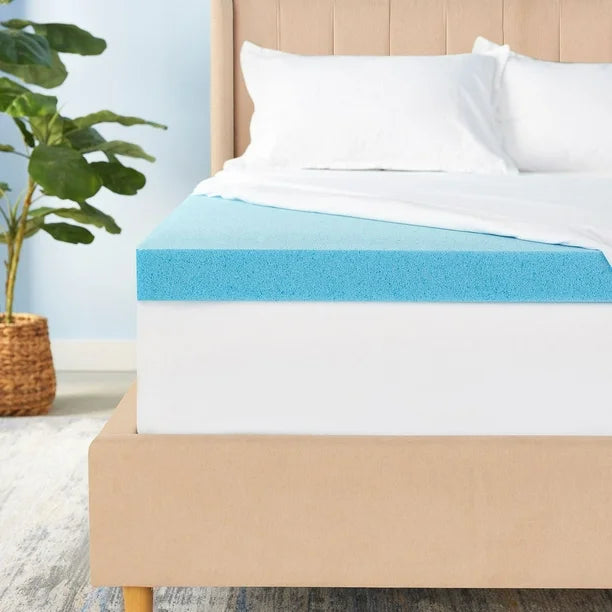 Serta 3" Cool Nights Gel Memory Foam Mattress Topper (King) by Underdog Liquidation