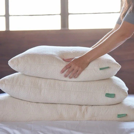 Avocado Organic Pillow with Natural Latex and Kapok Fill - Queen