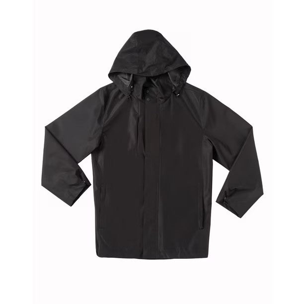 Lands End Black Rain Stormer Jacket Men's Full Zip New