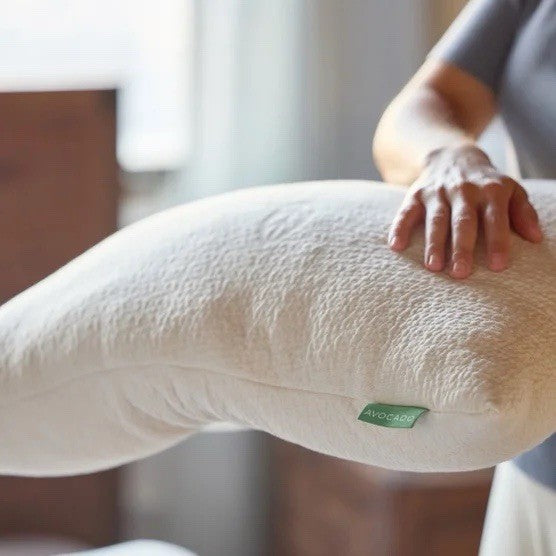 Avocado Organic Pillow with Natural Latex and Kapok Fill - Queen