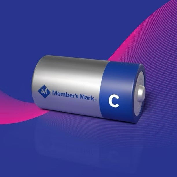 12PK Member's Mark C Alkaline Batteries