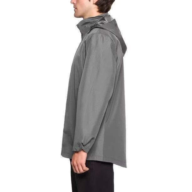 Lands End Gray Rain Stormer Jacket Men's Full Zip New