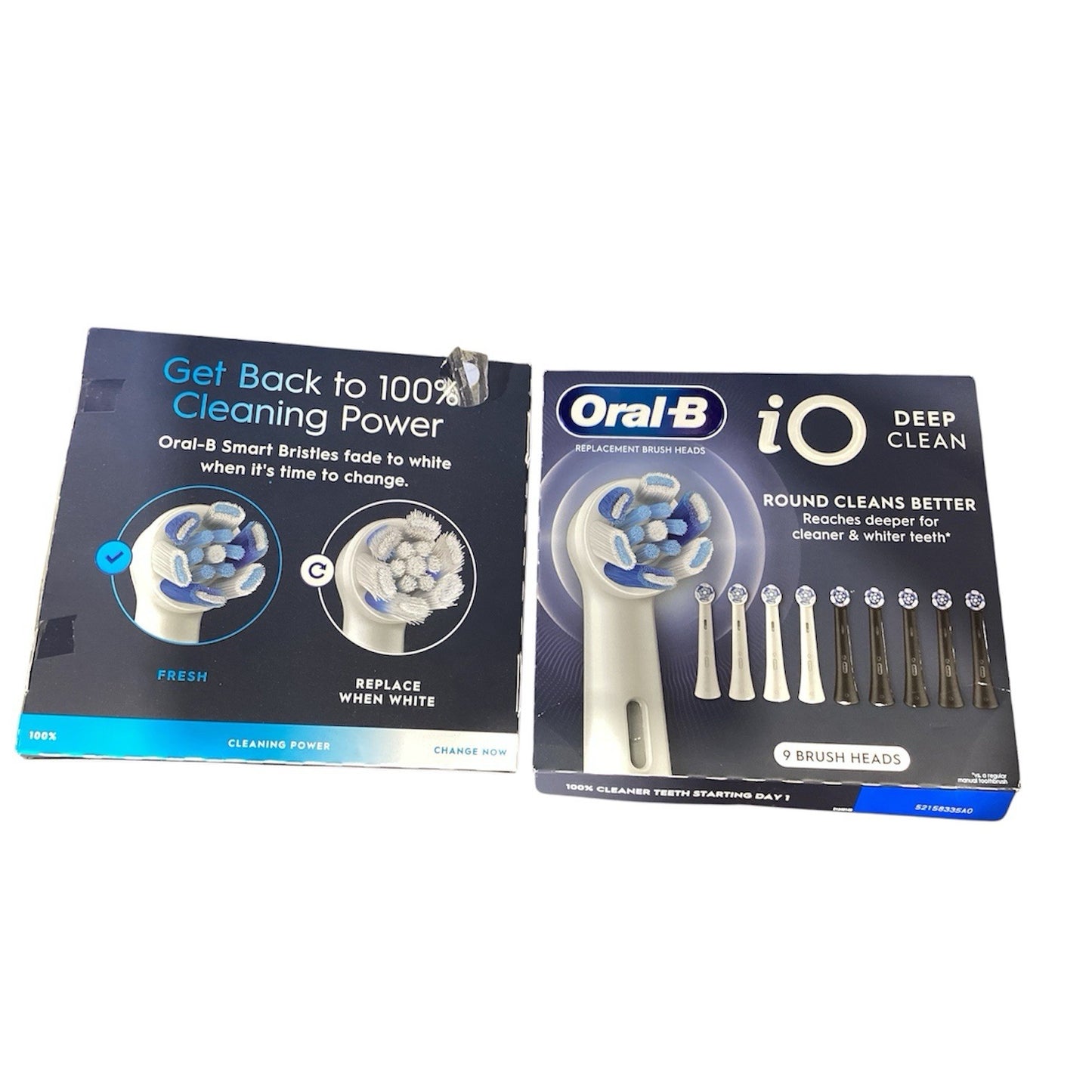 2 x packs Oral-B iO Series Replacement Brush Head - 2 Packs of 9 brushes