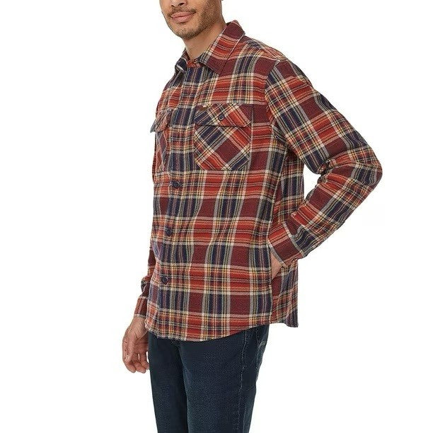 Buffalo Men's Long Sleeve Red Shirt Jacket