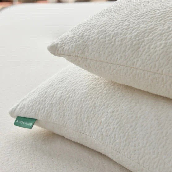 Avocado Organic Pillow with Natural Latex and Kapok Fill - Queen