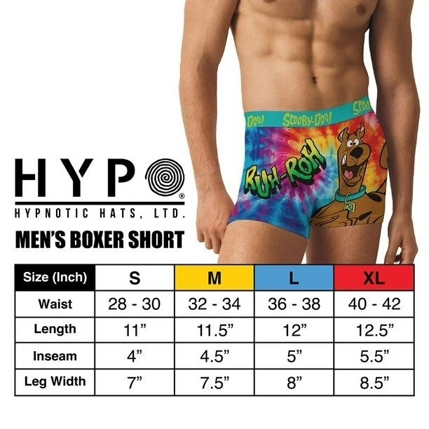 Scooby-Doo Men's 2 Pack Boxer Brief with Athletic Crew Socks Set, L(36-38)
