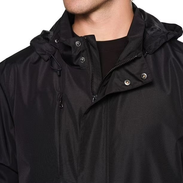 Lands End Black Rain Stormer Jacket Men's Full Zip New