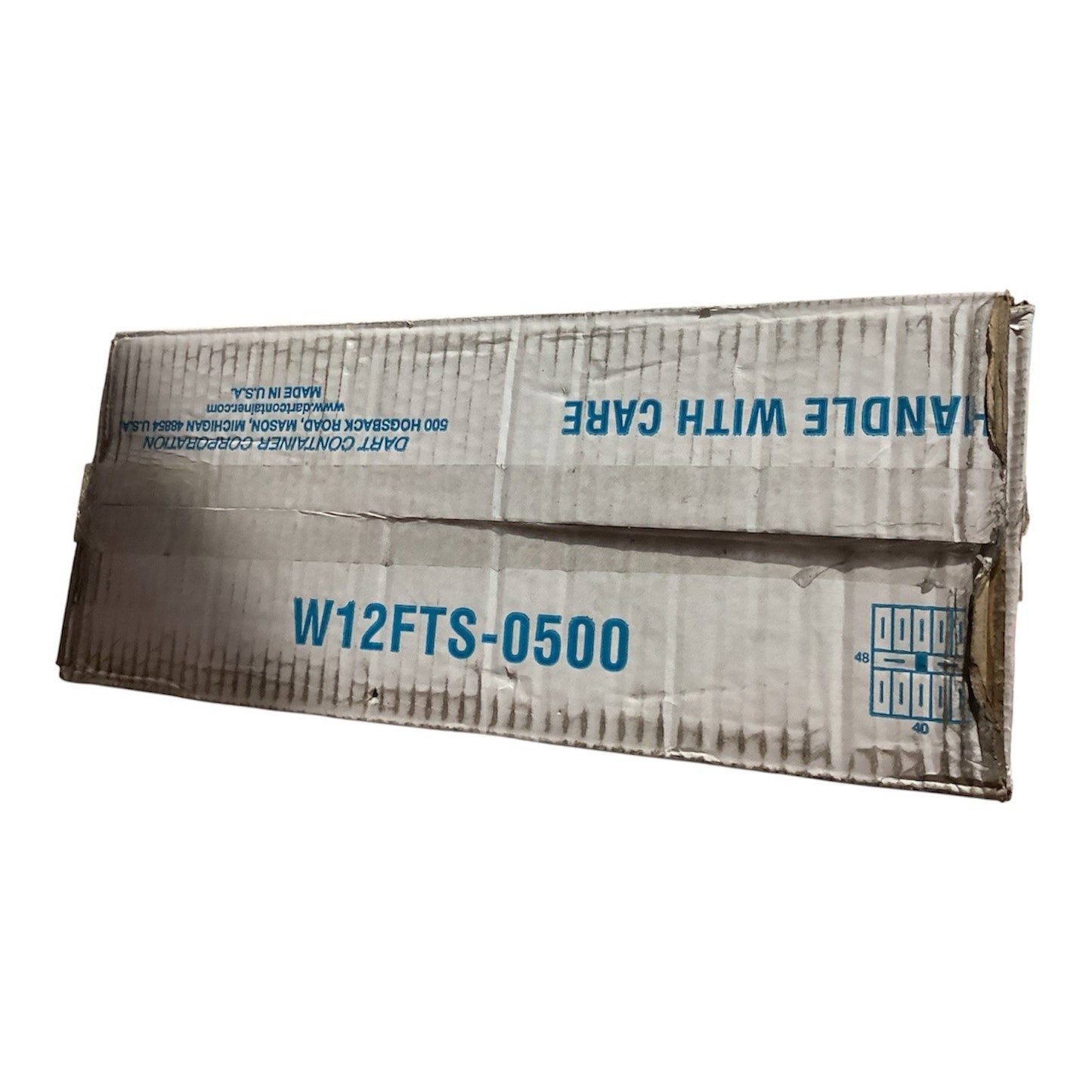 Dart W12J12 Straw Tear Tab Slotted Lids For 12 oz Foam Cups 1000 Ct