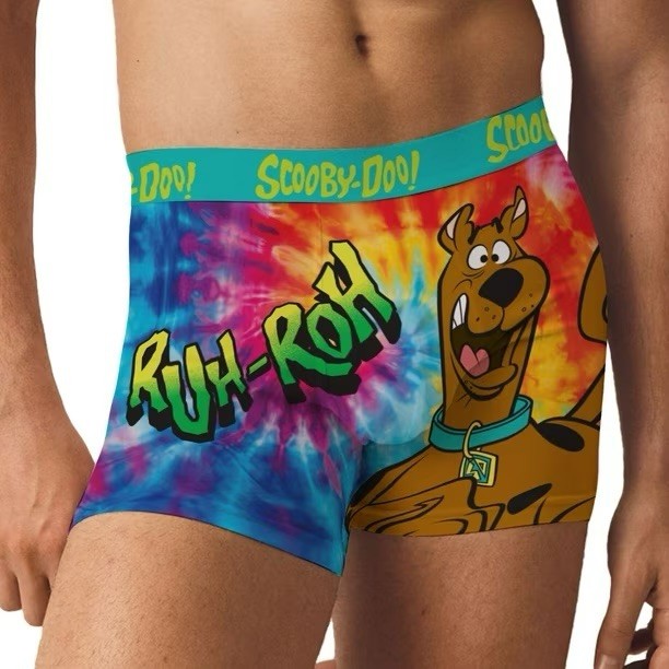 Scooby-Doo Men's 2 Pack Boxer Brief with Athletic Crew Socks Set, L(36-38)