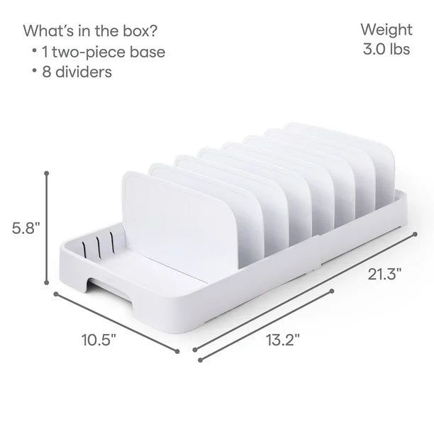 YouCopia StoraLid Food Container Lid Organizer, 40-Lid Capacity by Underdog Liquidation