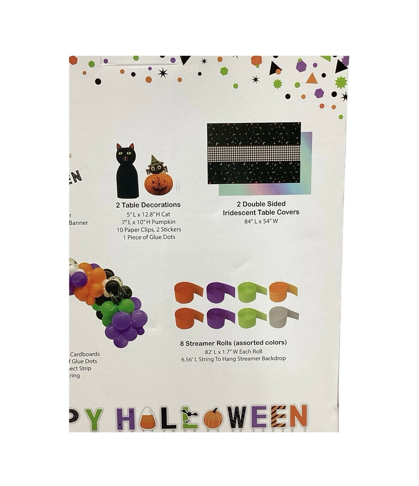 Happy Halloween Theme Party Kit 136-Piece Decoration Bundle by Underdog Liquidation