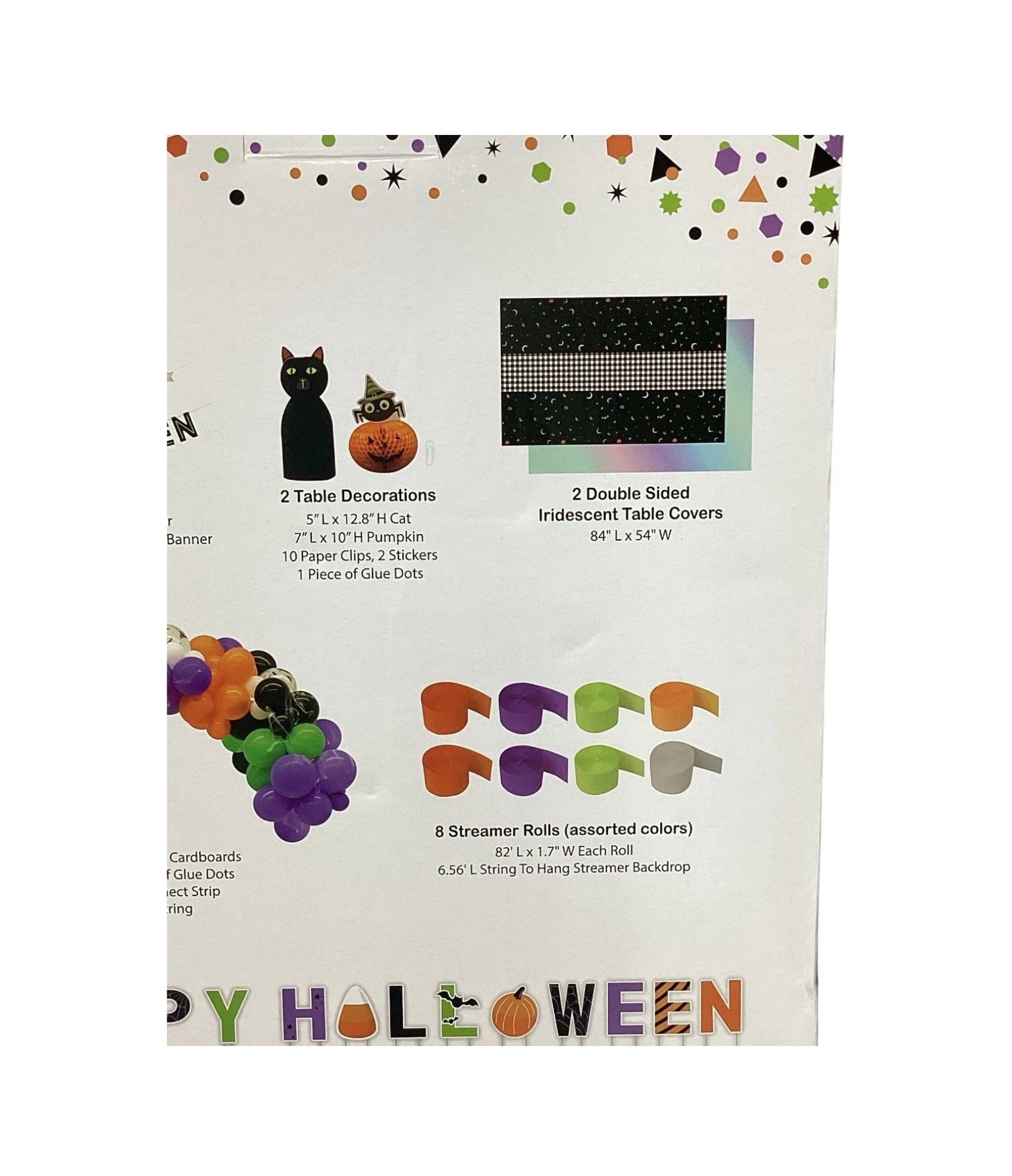Happy Halloween Theme Party Kit 136-Piece Decoration Bundle by Underdog Liquidation