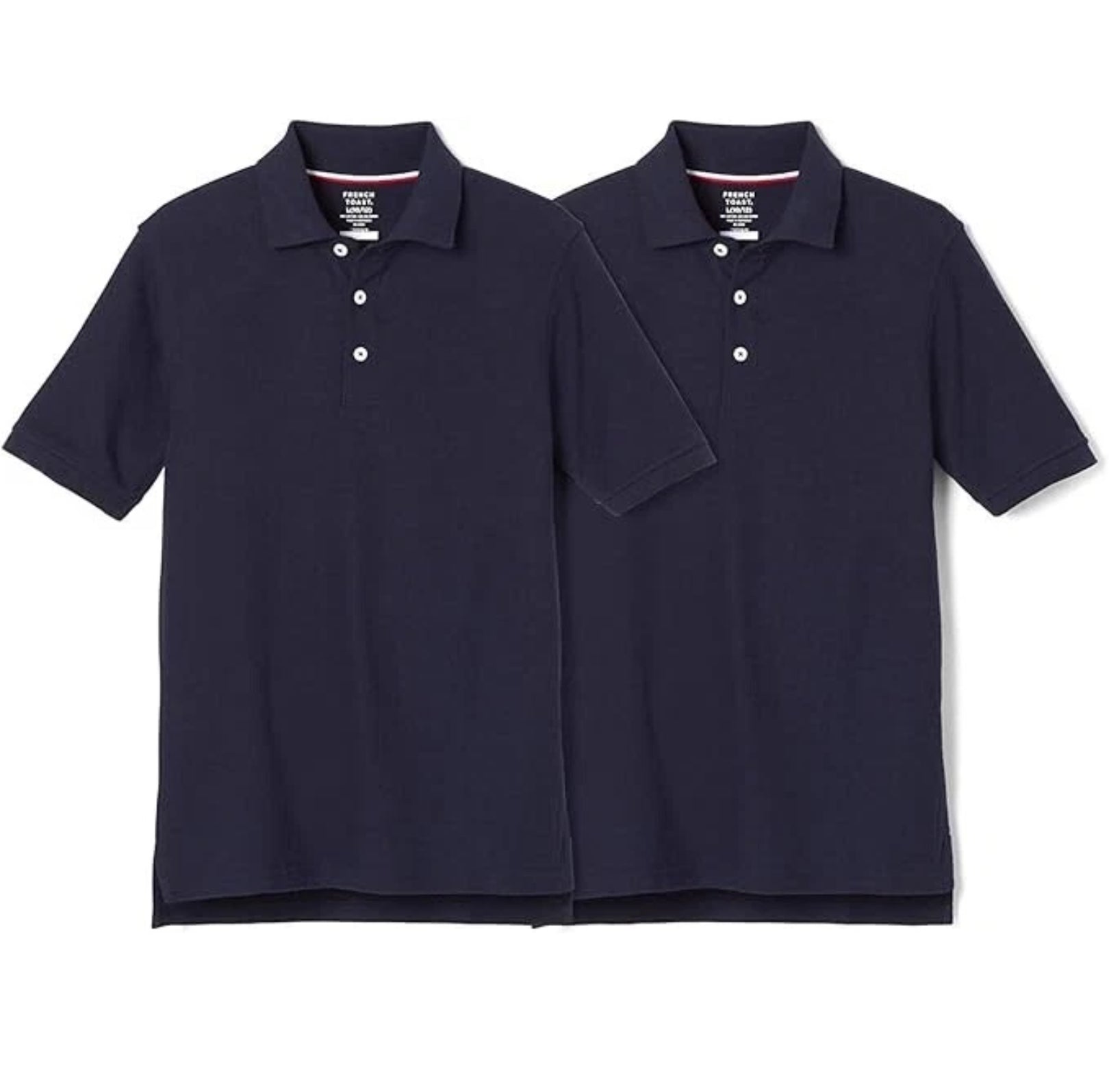 French Toast Short Sleeve Polo School Uniform Navy 2 Pack by Underdog Liquidation