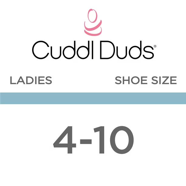 Cuddl Duds Women's Plushfill Super Soft Comfort Socks, 4 Pair