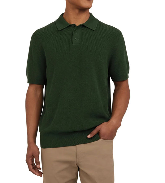DKNY Sweater Polo Shirt Ribbed Knit Lightweight Short Sleeve by Underdog Liquidation