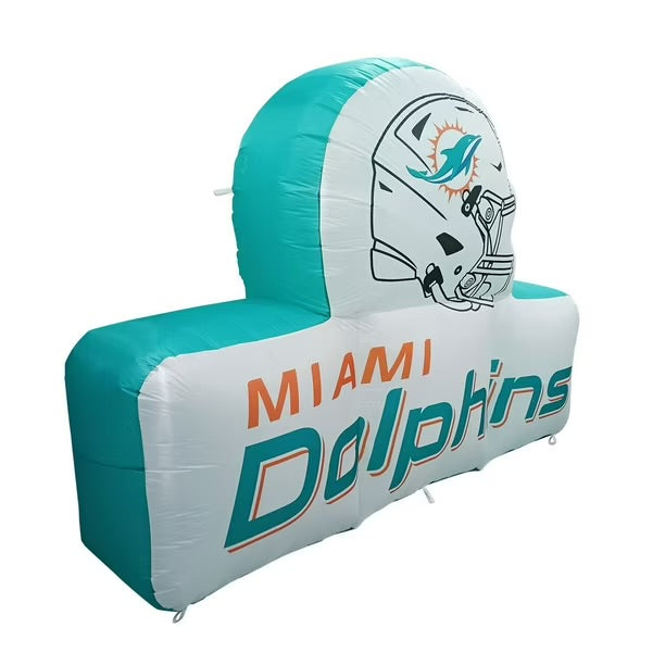 Logo Brands Miami Dolphins Pre-Lit 7’x10’ Team Inflatable
