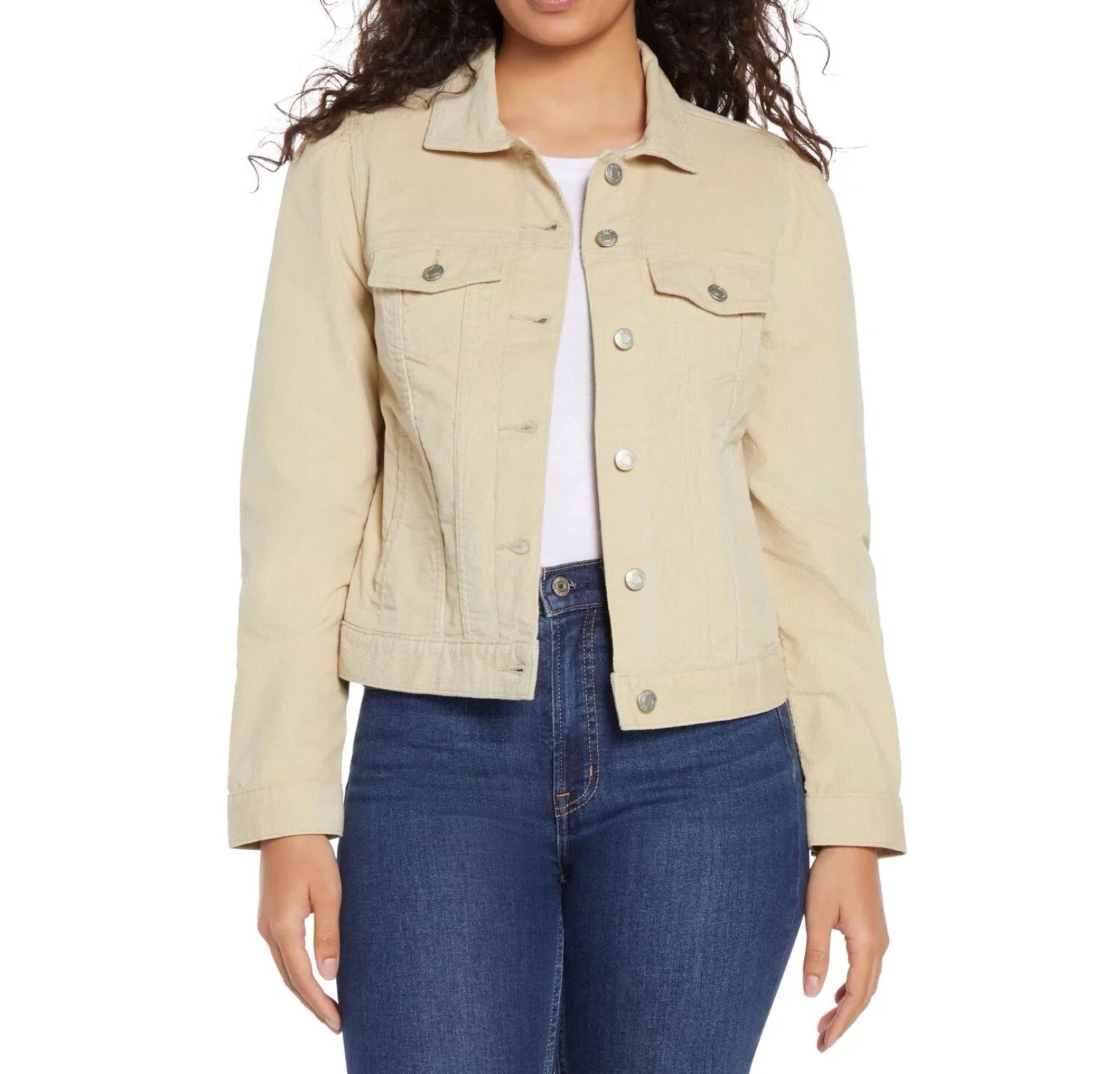 Gap Puff Sleeve Corduroy Jacket Oyster Gray by Underdog Liquidation