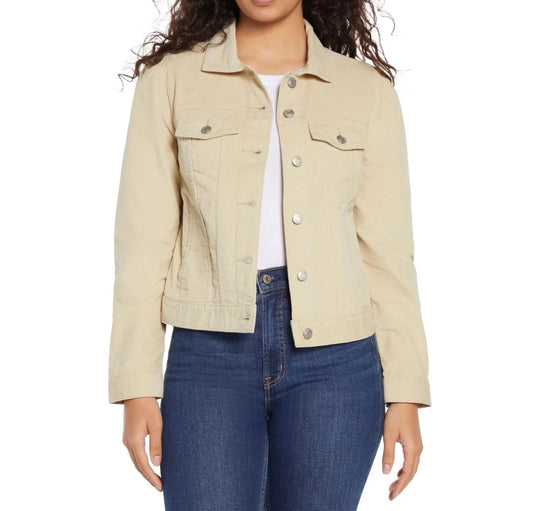 Gap Puff Sleeve Corduroy Jacket Oyster Gray by Underdog Liquidation