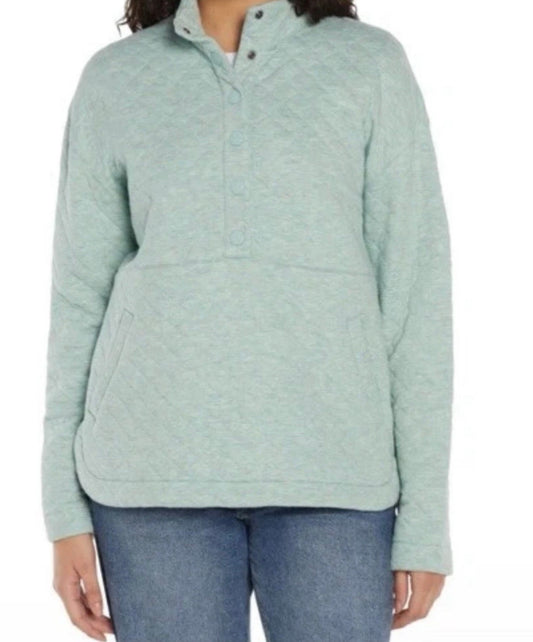 Eddie Bauer Quilted Kangaroo Pocket Pullover