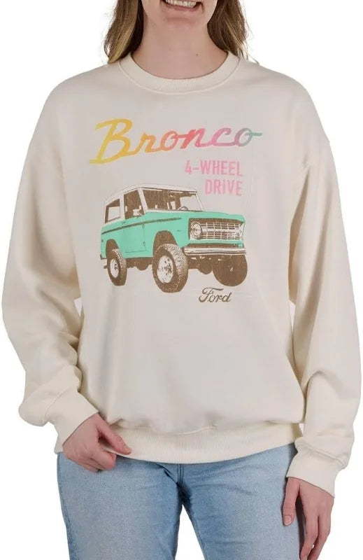Ford Bronco Vintage 4-wheel Drive Crewneck Sweatshirt by Underdog Liquidation