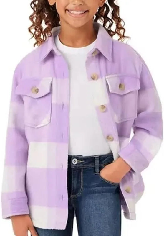MM Girls Sherpa Lined Shacket by Underdog Liquidation