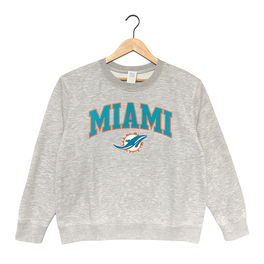 NFL Miami Dolphins Crewneck Sweatshirt by Underdog Liquidation
